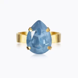 Caroline Svedbom Mini Drop Ring / Denim Ignite - Guld