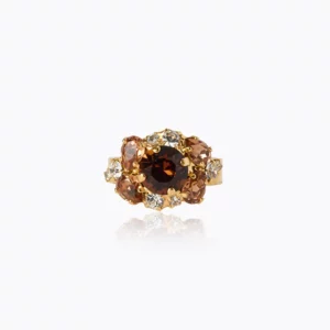 Caroline Svedbom Molly Ring/ ReCreated Topaz Combo - Guld